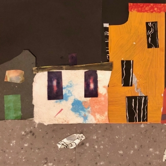 Industrial area at Night Collage 2024