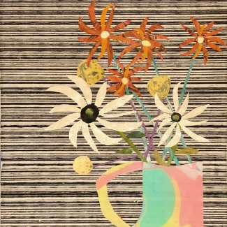 Vase with Flowers Collage 2022