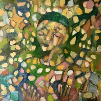 Prayer Oil 24\" x 24\" 2021