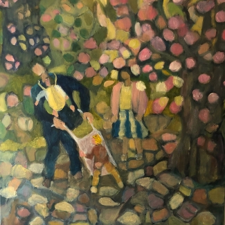 Spring Outing Oil 24\" x 24\" 2021