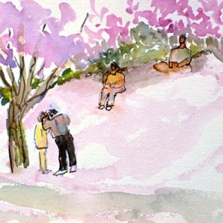 Pink Snow Hill