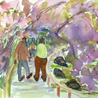 Under Cherry Arch