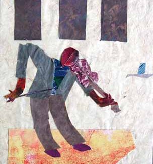 Musician Next to Yellow Wall